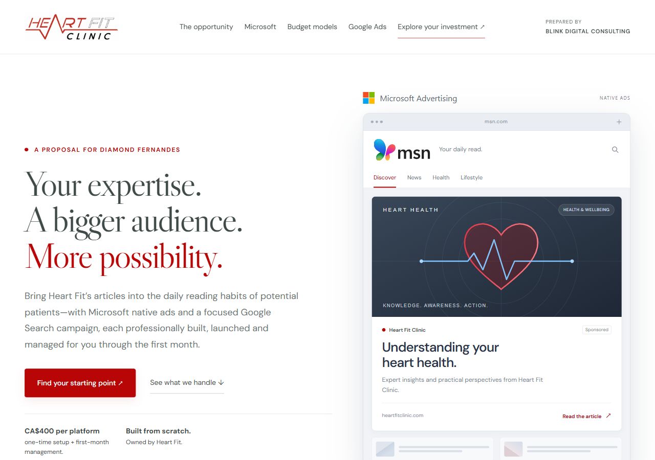 Heart Fit growth proposal
